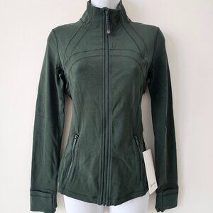 NWT LULULEMON RNFG Forest Green Buttery Soft Nulu Define Jacket Size 4